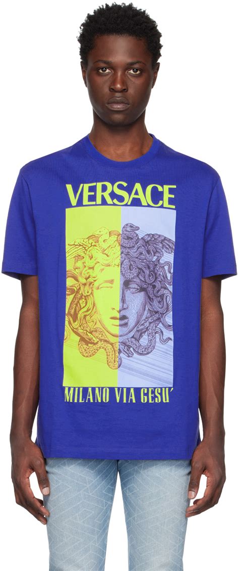 blusa arricciata versace|versace blue label.